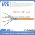 Orange 1000FT 4pairs Cat5 Network STP Cable